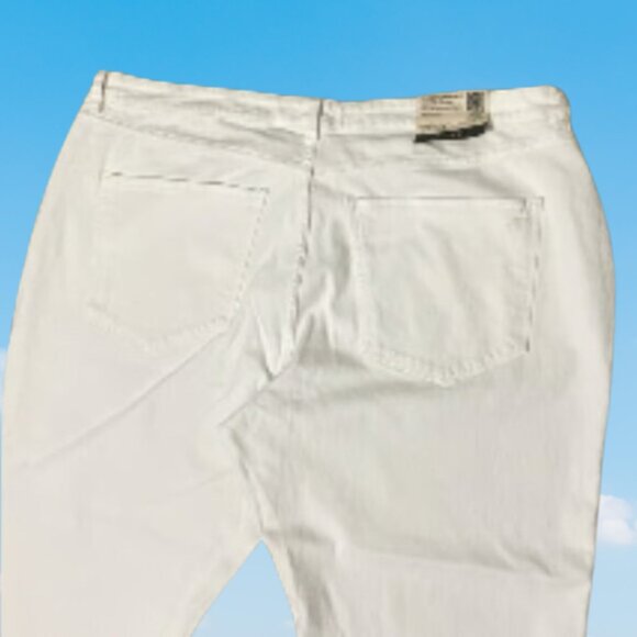 DL1961 Women's Patti Straight High Rise Vintage Ankle White Jeans Size 24W - Picture 5 of 15